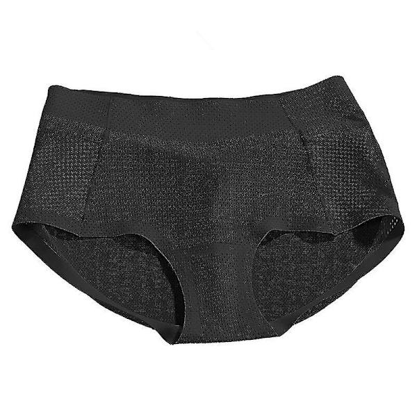 Dam vadderad sömlös rumpa Höftförstärkare Falska rumpa skinkor Trosor Sexiga rumpskydd skinkor Underkläder Shaper med push-up underkläder, svart L