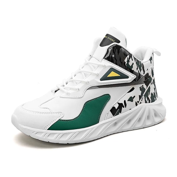 Basketskor för män Mode Dam Sneakers Andas Sportskor 3Ad81 White 41