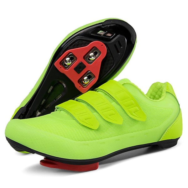 Cykel Sneaker Cleat Skor Herr Sport Dirt Road Bike Boots Speed Sneaker m85 Green 39