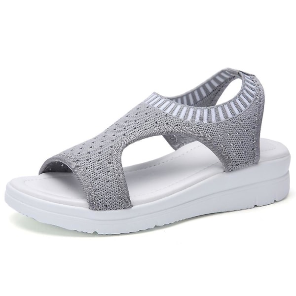 Damsandaler Casual Andas strandskor 808 Gray 42