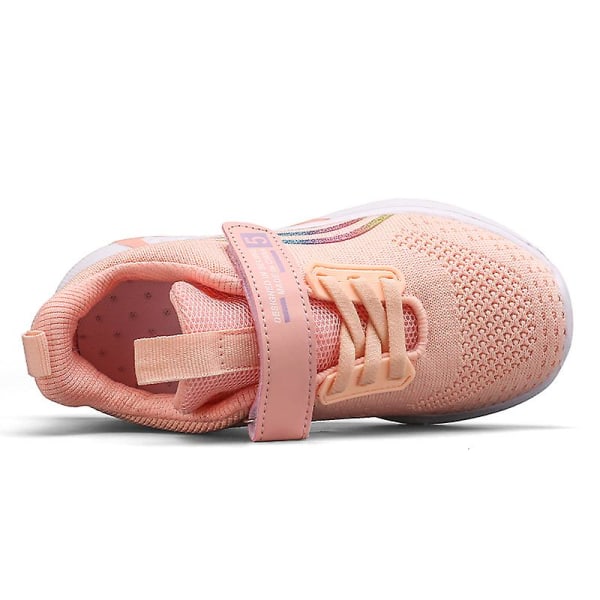 Barn Sneakers Andas löparskor Flickor Mode Sportskor T868 Pink 37
