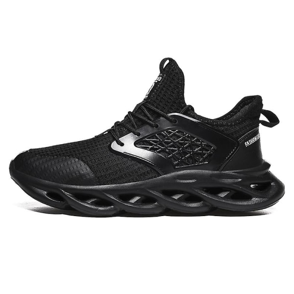 Herrsneakers löptennisskor Lättviktsventilerande Sport Athletic 3C553 Black 45