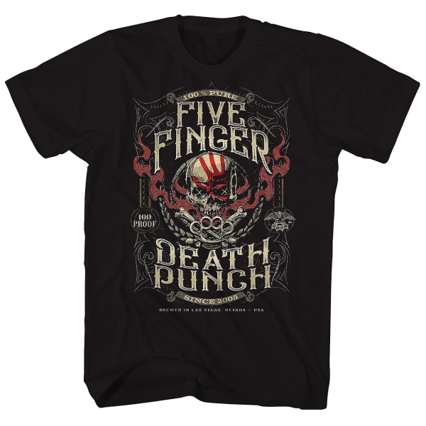 Five Finger Death Punch T-shirt 100 Proof Etikett Five Finger Death Punch T-shirt XXXL