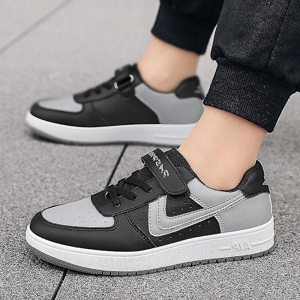 Pojkar Sneakers Andas Flickor Skateboard Skor Löparskor 3D9877 Gray 34