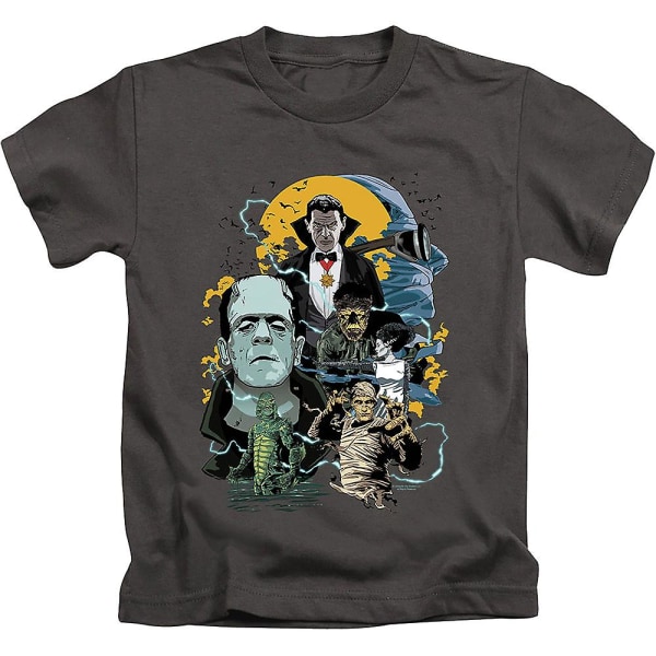 Ungdom Universal Monsters Collage Shirt L