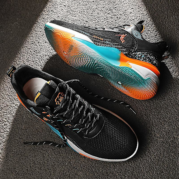 Basketskor för män Mode Halkfria Sneakers Andas Sportskor Yj991 Black 41