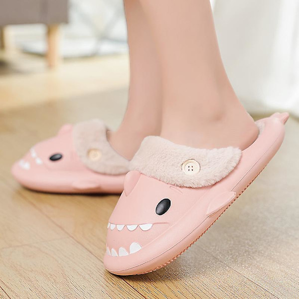 Herr Damtofflor Memory Foam Komfort bomullsblandning Stängd tå House Skor 2K2356 Pink 40-41
