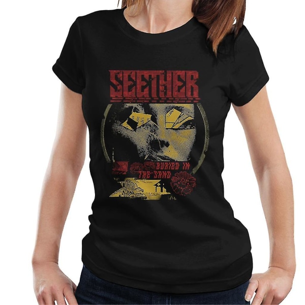 Seether begravd i sanden T-shirt för kvinnor Medium