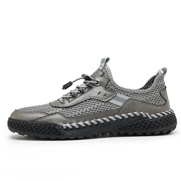 Sneakers för män Löpartennisskor Lättviktsventilerande Sport Athletic 3D20168 Gray 40