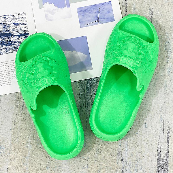 Strandtofflor för män Modesandaler Utomhus Halkfria inomhusskor 3Bs2180 Green 40-41
