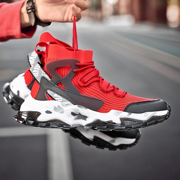 Basketskor för män Andas Sneakers Löparskor 3Alt12 Red 41