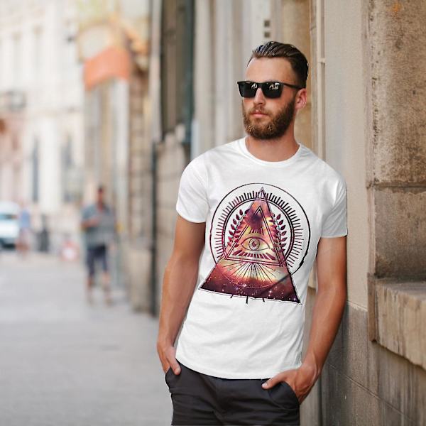 Triangle Galaxy T-shirt för män M