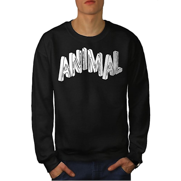 Motivation Beast Animal Men Blacksweatshirt M