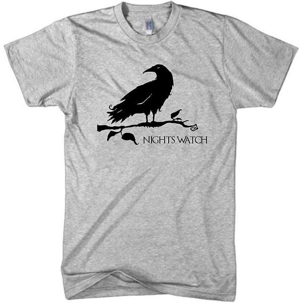 Nightswatch Herrskjorta Game Of Thrones Grafisk T-shirt herr (xl, Heather Grey) 3XL