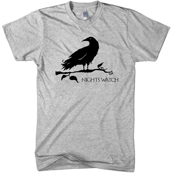 Nightswatch Herrskjorta Game Of Thrones Grafisk T-shirt herr (xl, Heather Grey) L