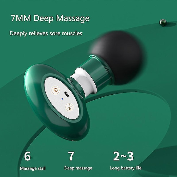 Mini Fascia Gun Muskelavslappningsmassager Multifunktion Fitness Muskelmembranmaskin Professionell muskelmembranpistol Black