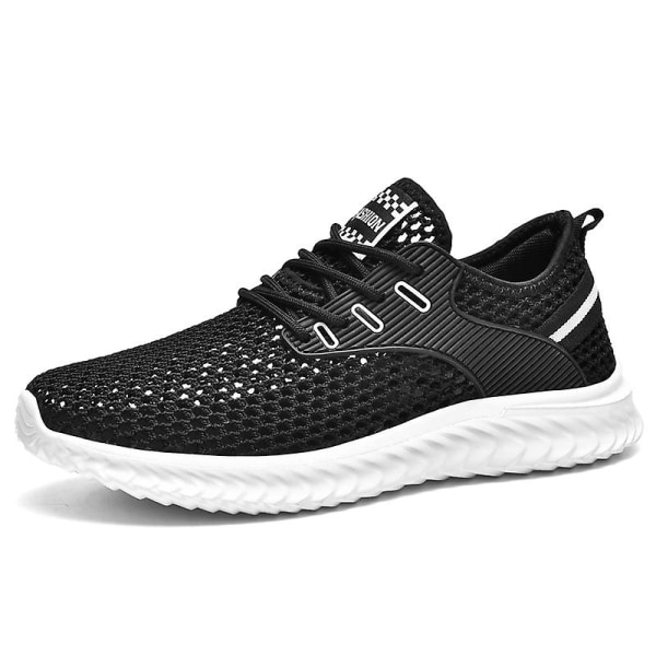 Sneakers för herr Löpartennisskor Lättviktsventilerande Sport Athletic 3C6920 BlackWhite 47