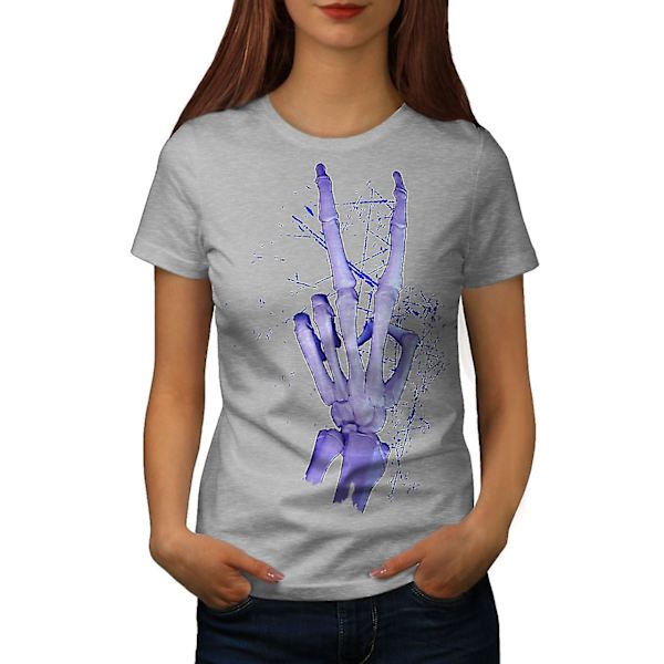 Skeleton Peace Cool T-shirt för kvinnor M