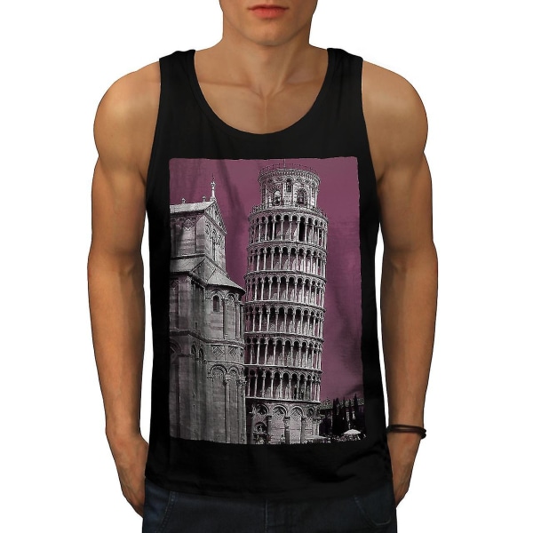 Pisa Tower Italien Mode Män Linne XL