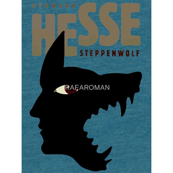 Hermann Hesse Tri-blend T-shirt Steele Blue XL_Back