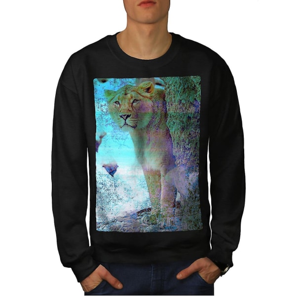 Tiger Wild Big Cat Men Sweatshirt L