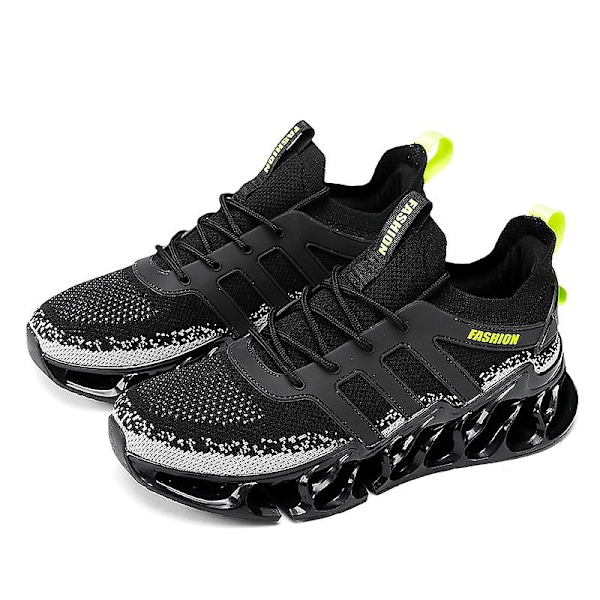 Herrsneakers Löpartennisskor Lättviktsventilerande Sport Athletic 3Da13 Black 41