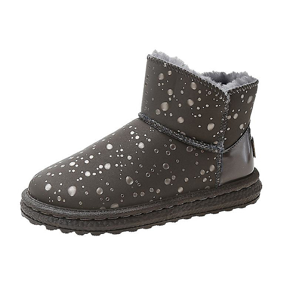 Dam Vinterstövlar Snow Boot Plysch Varma Skor Vattentät Boot Yjy-5 Gray 40