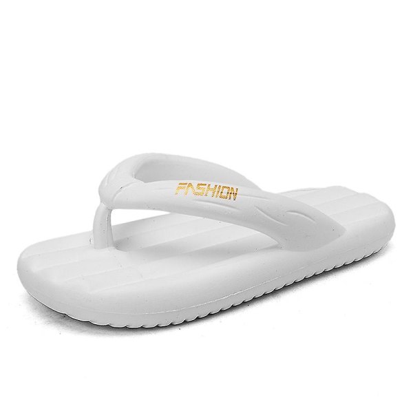 Strandtofflor för män Modesandaler Utomhus Halkfria inomhusskor 3B2811 White 40-41