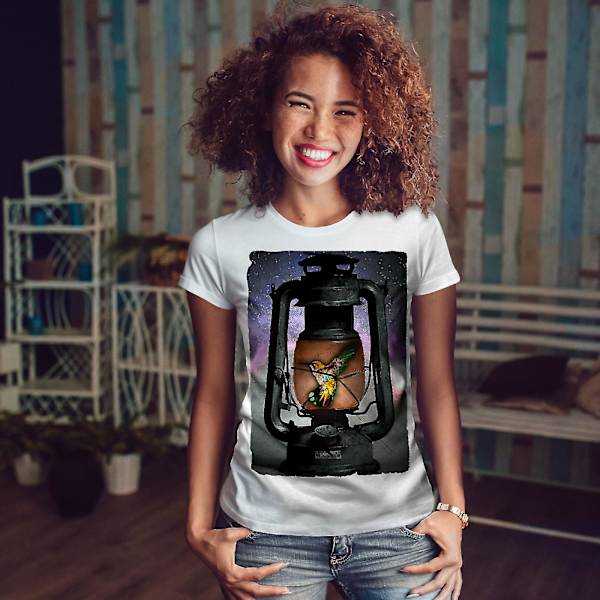Loud Bird Lantern T-shirt för kvinnor M