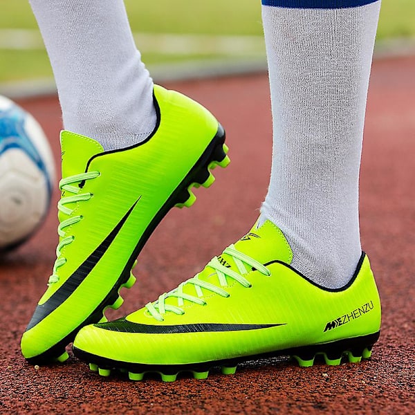 Fotbollsskor för damer Spikes Fotbollsskor för ungdomar Stövlar Athletic Sneaker 3C32725 Green 42