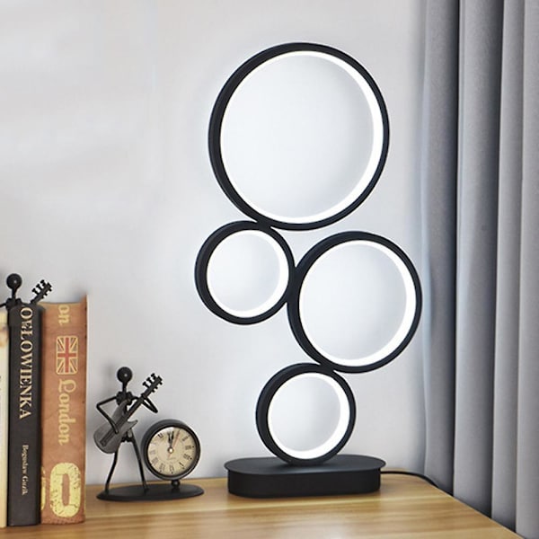 Lampor Modern Simple Ring Art Bordslampa LED