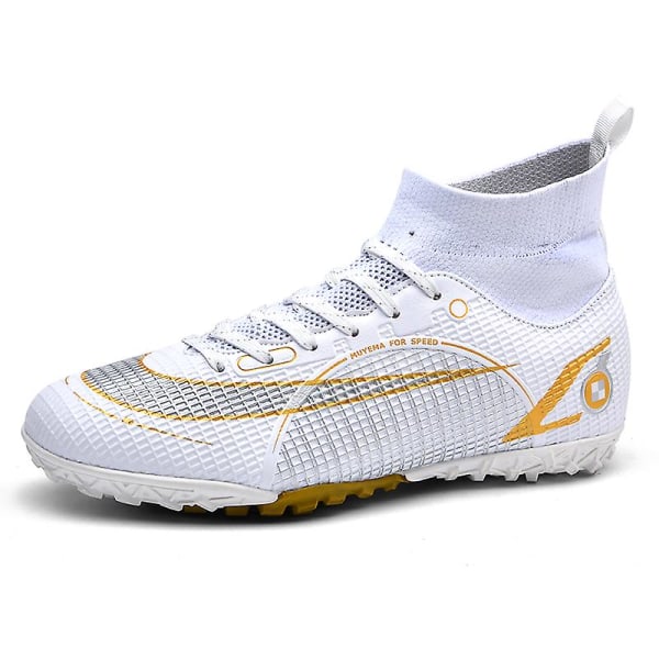 Fotbollsskor för damer Spikes Fotbollsskor för ungdomar Stövlar Athletic Sneaker 3C2588G White 41