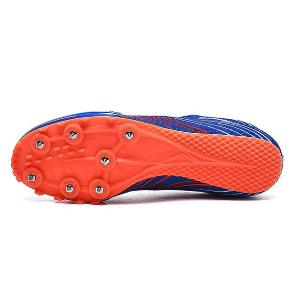 Friidrottsskor för män Spikes Track Race Hoppande Sneakers Professionell löpning Nail Spikes Skor 3C790 Blue 34