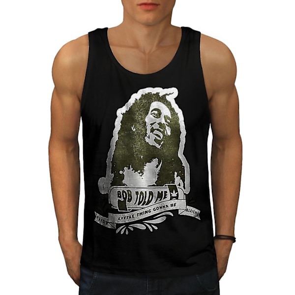Marley Rasta Celebrity Men Blacktank Top S