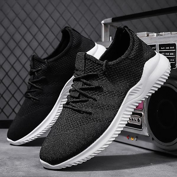 Herrsneakers Andas löparskor Mode Damsportskor 2L712 BlackWhite 44
