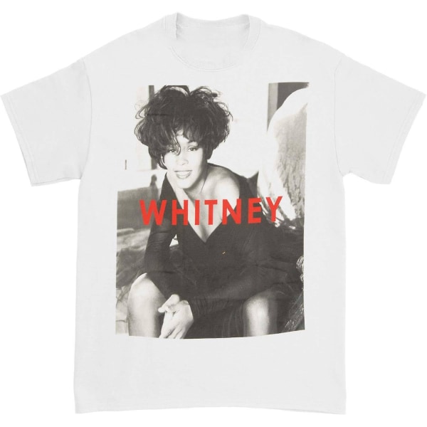 Whitney Houston B&W Portrait T-shirt M