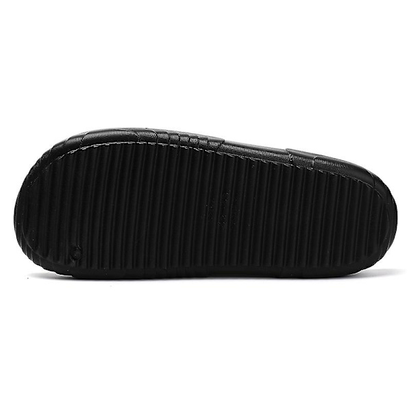 Strandtofflor för män Modesandaler Utomhus Halkfria inomhusskor 3Bs2196 Black 40-41