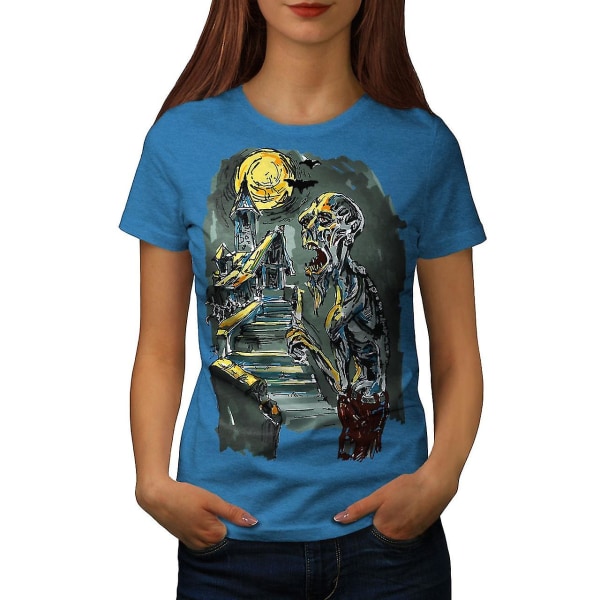 Graveyard Zombie Zombie Kvinnor Royal Bluet-shirt S