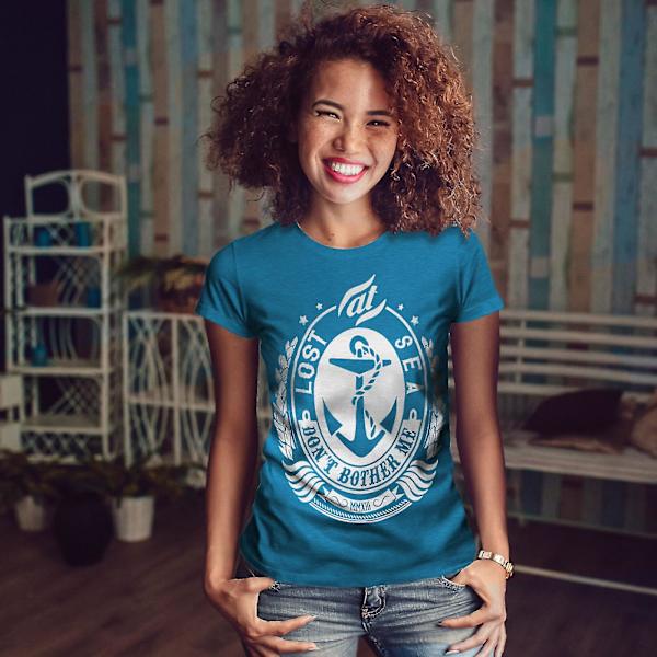 Don't Bother Me Slogan Kvinnor Royal Bluet-shirt M