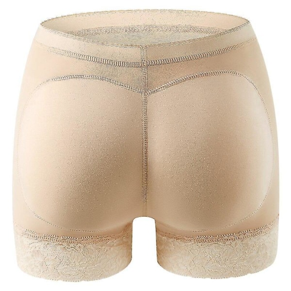 Damsvamp vadderad Push Up Control Trosa Butt Lifter Seamless Fake Ass Trosa Underkläder För Kvinna Bröllop Body Shapers Shor,beige Asian size S