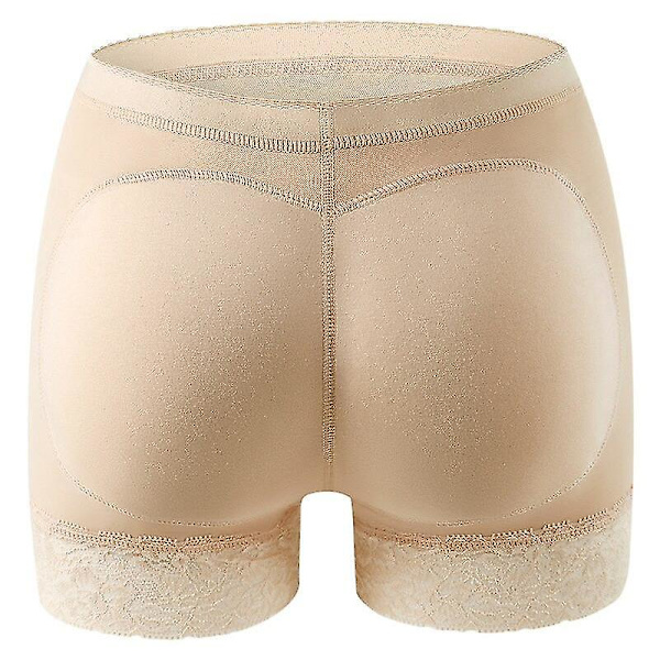 Damsvamp vadderad Push Up Control Trosa Butt Lifter Seamless Fake Ass Trosa Underkläder För Kvinna Bröllop Body Shapers Shor,beige Asian size XXXL