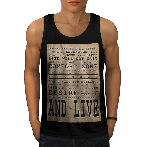 Citat Motivate Men Blacktank Top XXL