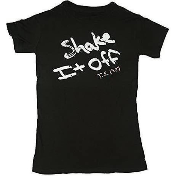 Taylor Swift 1989 Black Shake It Off T-shirt unisex M