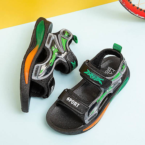 Pojkar Strandtofflor Modesandaler Utomhus Halkfria inomhusskor 3Bcb638 Green 36