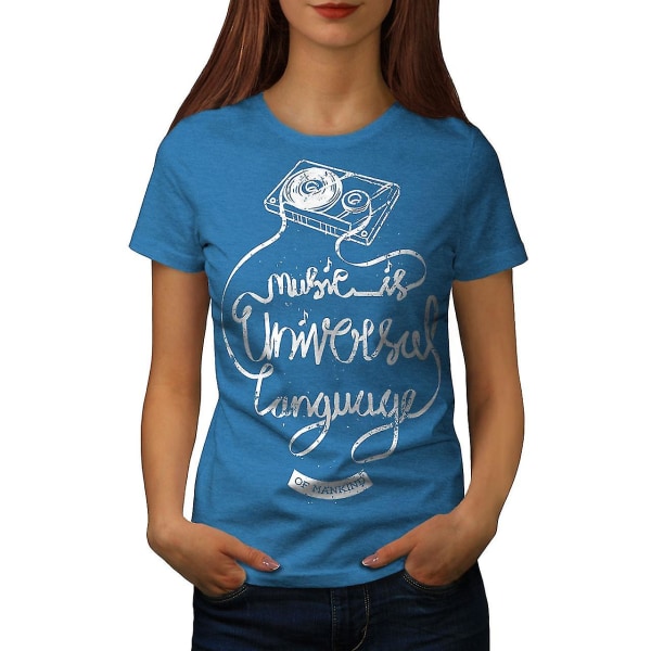 Language House Music Kvinnor Royal Bluet-shirt M
