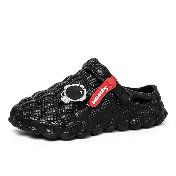 Strandtofflor för män Modesandaler Utomhus Halkfria inomhusskor 3B0032 Black 39-40