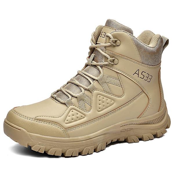 Herr Military Boot Combat Herr Boots Tacticalhane Shoes Work Safety Shoes Yj703 Khaki 42