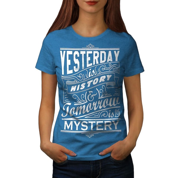 Igår Historia Kvinnor Royal Bluet-shirt 3XL
