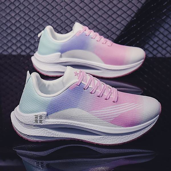 Herr Dam Sneakers Andas löparskor Mode Sportskor Yja1295 WhitePink 41