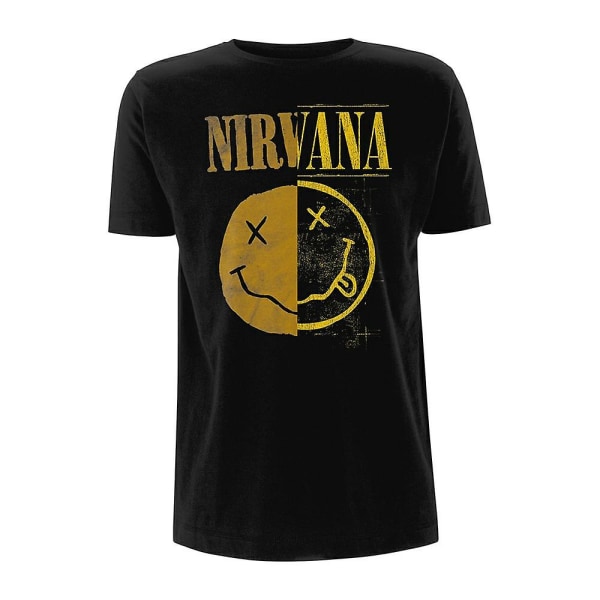 Nirvana Spliced Smiley T-shirt L